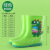 厚创 儿童雨靴 劳保防护 雨鞋大童中筒防水鞋【适合7-15岁】 绿色恐龙 鞋长220mm 