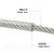 骁铠 304不锈钢包塑钢丝绳包胶塑胶钢丝绳透明带皮钢绞线  外径16mm   100米/卷