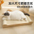 猫抓板猫窝实木超级舒服的剑麻床一体耐磨不掉屑加大号沙发猫玩具 小号  52*30*16