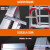 穆运 梯子人字梯折叠伸缩加厚铝合金人字梯室内多功能伸缩楼梯工程梯装修脚架梯（1.5米高红） （1.5米高红）