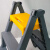 金固牢 折叠三步梯凳 多功能防滑加厚塑料梯子 承重150kg 灰黄 KZS-817