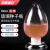 海斯迪克 HKQS-161 种子瓶 加厚玻璃锥形种子瓶 带塞子 鸡心瓶带塞 展示瓶 500mL（1个）