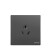 欧普 16A三孔 开关插座面板86型暗装墙壁面板k05黑色系列定制