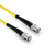 HUSHIN 光纤跳线 ST-ST 单模单芯 黄色 10m HX-ST-ST-10M