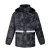 金诗洛 KSL141 分体式雨衣雨裤套装 反光雨衣骑行 黑灰套装175/XL