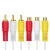 酷比客(L-CUBIC) LCAV3RMWHINSAV-5M 公对母 红白黄头 AV线 (计价单位：根) 白色