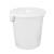 舒蔻(Supercloud)大水桶塑料储水桶带盖酒店环卫物业垃圾桶大白桶 65L白色