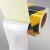 惠利得 地板工程交通警示线PET汽车贴广告标示警示胶带黑黄斜纹反光胶带 黄20cm*45.7米