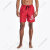 诺帝卡（NAUTICA）男士游泳裤logo短裤8英寸快干清爽腰部可调节 Nautica Red 3XL