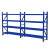 猎尊（LZ）仓储货架 储物架多层仓库置物架多功能展示架货物收纳铁架子 蓝色主架 轻型加厚1000*400*2000