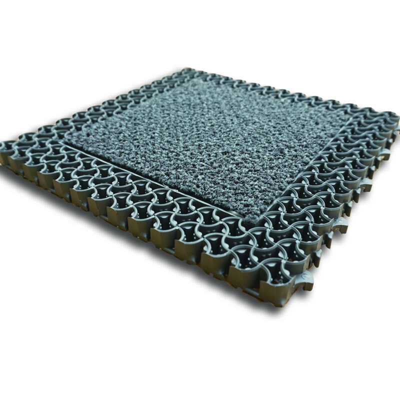 3M 9300 模块型地垫 带毯面疏水除尘抗紫外线耐老化 高人流量适用定制（30cm*30cm/块）送边条+角