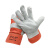 特威强耐高温手套橘红5双牛二皮耐温隔热防滑防烫焊工劳保手套