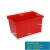 塑料水箱方桶长方形蓄水储物箱加厚泡瓷砖水槽水桶服装厂大号大容 140K红色740*535*415mm