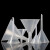 稳斯坦 WLL0048 塑料透明小漏斗 实验室三角漏斗 耐高温锥形漏斗 90mm长颈（10个）