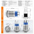 22MM大电流10A不锈钢金属按钮全身防水开关自锁复位启动环形灯电源符号灯12V/24V 复位平面环形灯 黄色