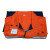 御林铁卫YL-6045橙色拼蓝色五代拼色春秋款工作服套装 橙拼蓝色 175/XL