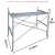 镀锌脚手架钢管架四横杆梯架门式架踏板工地装修广东广州 1.93米高1.6厘厚1套踏板1张