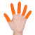 普舍（PUTSCHE）橙色乳胶指套 麻点防滑加厚手指套 S/小号 300只