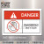 艾瑞达ISO工业安全标识警示牌设备贴纸禁止触摸警示标贴危险区域机械标志标签不干胶国际标准中英文DNT DNT-M010(50个装）60*40mm英文