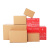 山顶松 纸箱 硬纸壳快递飞机盒 瓦楞纸盒包装 空白纸箱【特硬】5层 4号(350x190x230mm) 30个