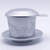 鹏柏福瑞越南咖啡壶 越南特色 不锈钢滴漏咖啡壶 纯铝材质 精品雕花咖啡厅 银色 纯铝材质