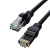 创优捷 六类成品网线6L-10m 非屏蔽千兆高速CAT6网线 宽带网络布线黑色10米