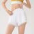 SPLAN唤醒计划 防走光运动短裤女薄款速干透气健身裤高腰瑜伽裤白色 白色 M(适合100-110斤以内)