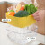 翼荏 家用厨房沥水篮创意双层洗菜篮实用耐摔蔬菜水果筐透明沥水多用盆 白色小号