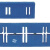 AMJ2三相绝缘母线夹 JK柜用 蓝色母线框铜排夹母线支撑架 AMJ2 单排(相距110) 8*60