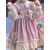 瑞哥登洛丽塔公主裙成人套装/单件春季日系宽松小个子背带连衣+娃娃领衬 衬衫+背带裙 S