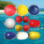 海洋航道大浮标球河道湖泊浮球浮漂安全警示标志水位渔网塑料浮球憬芊 直径24厘米串心红色 其他
