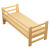 麦娅月加宽拼接床 拼接床木床拼接床加宽床边定制小床带护栏婴儿 平板床款+椰棕床垫 长1.8米*宽0.3米*高度可定制
