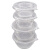 一次性碗筷餐盒汤碗冰粉专用塑料圆形外卖打包带盖餐具小饭盒 360型圆碗【带盖】300套