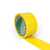 品之德 警示胶带斑马线PVC安全警戒地标贴地板地面标识消防标识地贴胶带警戒线 黄色6cm*18m