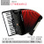 鹦鹉（YINGWU）YW-823键盘手风琴34键60BS三排簧初学者乐器成人专业演奏考级 60贝司 黑色