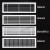 中央空调出回风口百叶格栅新风定制送风通排进风加长吊顶ONEVAN 出风口1000mmX125mm