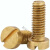 ONEVAN黄铜GB65一字槽开槽圆柱头螺钉螺丝钉子螺栓M1.2M1.4M1.6M2.5M3 M1.2*4(100个)
