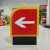 中石油化加油站进出口亚克力吸塑方向指示导向标志标牌出入口灯箱 明黄色 70*90进口 70*90
