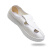 上柯 B3370 SPU底白皮革防静电鞋 无尘洁净电子实验室工作鞋 白皮革四孔鞋 37码 (235mm)