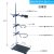 定制适用于标准大号铁架台50/60/80cm/1米方座支架加厚底座十字夹 黑夹/四爪