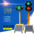 交通红绿灯驾校太阳能可移动升降信号灯障碍灯可定制移动 3头满屏信号灯