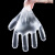 谋福 一次性手套透明餐饮塑料薄膜美发厨房染发PE手套  （标准型100只） 均码 