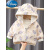 迪士尼（Disney）童装女童外套春秋新款卡通夹克女宝宝上衣中小童韩版洋气连帽衣服 粉红色 80cm