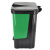 益美得 脚踏分类垃圾桶居家办公双桶大号干湿分离垃圾箱 双桶60L绿+灰