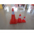 斯铂格 塑料反光路锥 PVC路障锥圆锥警示锥桶雪糕筒交通安全警示 红白70cm高提环