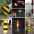 红白黄黑反光膜高速交通安全限高柱子警示带夜间防撞路桩反光贴条 20cm宽 1黑1黄直纹1米
