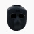 谋福电焊面罩头戴式脸部面具耐高温烧焊氩弧焊电焊眼镜（黑色电焊面罩BX+透明+灰+黑色眼睛+绑带）  1043