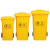 冰禹 BY-065 医疗垃圾桶（50L万向轮医疗款）医院卫生院诊所医疗废物桶 塑料垃圾桶带盖