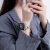 适用iwatch9/8星光色表带保护壳女applewatch S7苹果手表6金属卡扣细表链SE2套装 星光色细麦穗钢表带 适用iwatch S9/8/7 41mm表盘