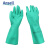 安思尔 37-873 耐酸耐油工业手套丁腈橡胶清洁劳保手套耐磨绿色 10码 12付装